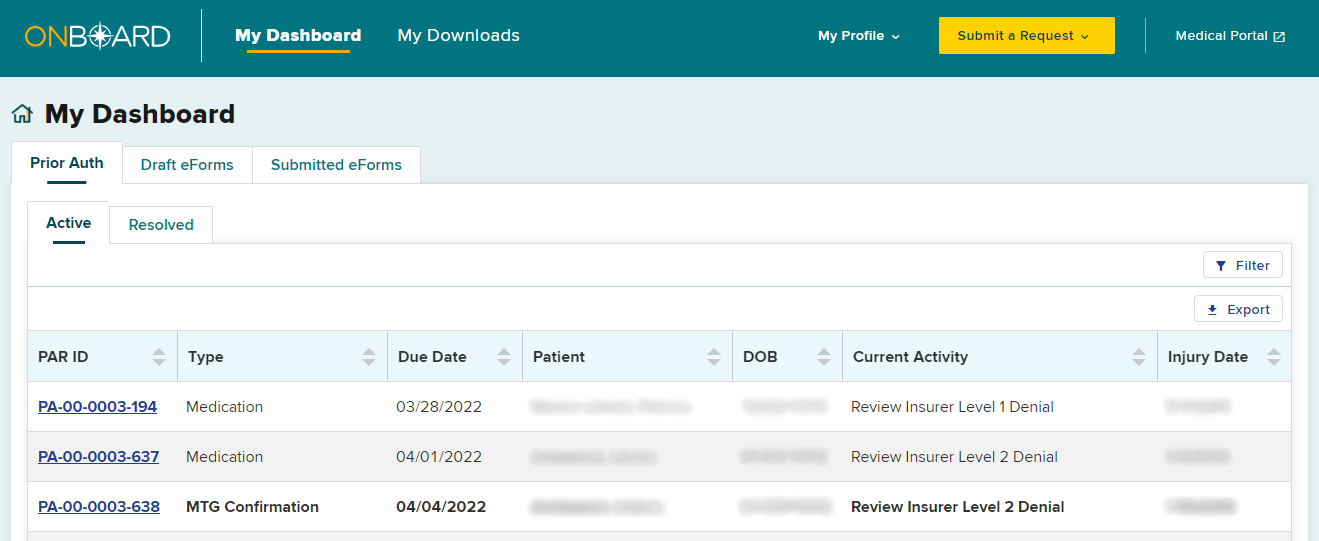 Provider Dashboard